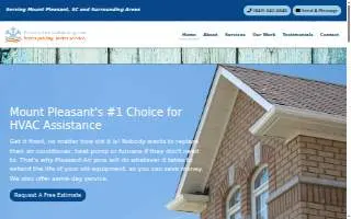 Pleasant Air Conditioning and Electric of Awendaw website