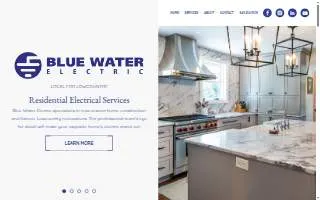 Blue Water Electric website