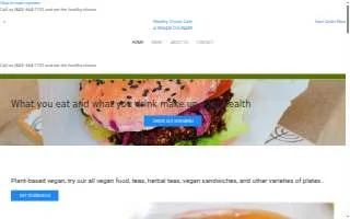 Healthy Choice Cafe website