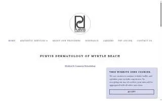 Purvis Dermatology of Myrtle Beach website