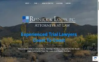 Resnick & Louis website