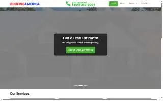 Roofing America of Belle website