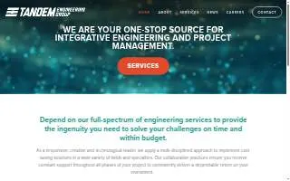 Tandem Engineering website