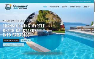 Summer Pool Builders website