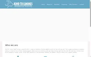 Kind To Canines of Costa Mesa website