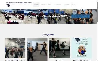 Charleston Family Martial Arts website
