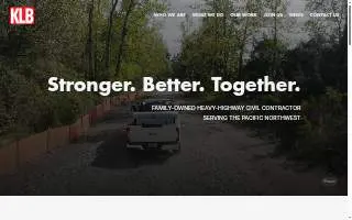KLB Construction website