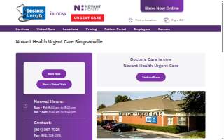 Novant Health Urgent Care - Simpsonville (Formerly Doctors Care)