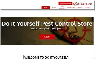 A Do It Yourself Pest Control Store of Myrtle Beach website