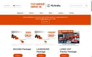 Tyler Equipment Co Inc website