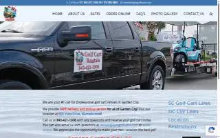 A-JAX Golf Cart Rentals of Murrells Inlet website