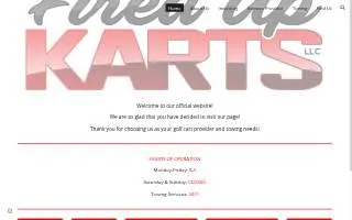 Fired Up Karts LLC website