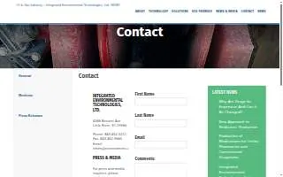 Integrated Environmental Technologies, Ltd. website
