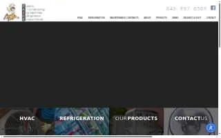 C-Aire HVac and Commercial Refrigeration website