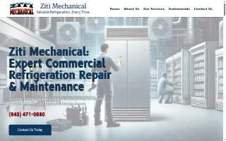 Ziti Mechanical website