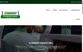 Conway Fence Inc. website