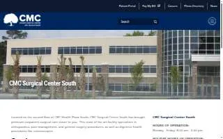 CMC Surgical Center South website