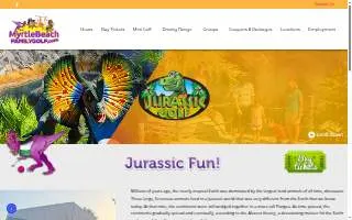 Jurassic Mini Golf website
