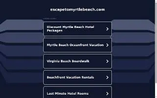 Escape Property Management and Vacation Rentals website