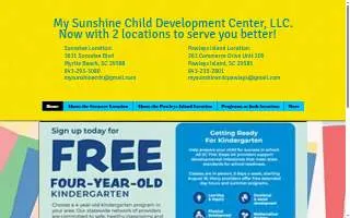 My Sunshine CDC website