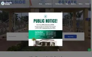Lakeside View Estates Llc website