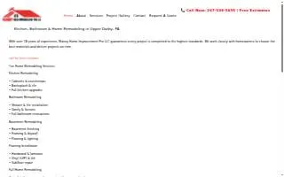 Manny Home Improvement Pro, LLC of Darby website