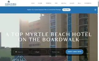 Holiday Pavilion Resort on the Boardwalk website