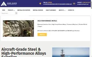Avion Alloys website