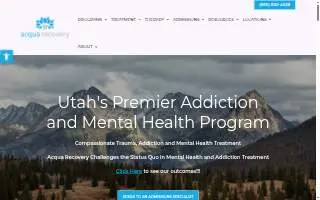 Acqua Recovery website