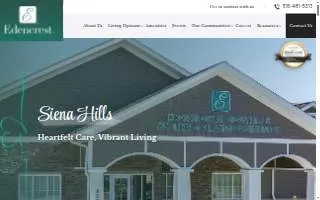 Edencrest at Siena Hills website