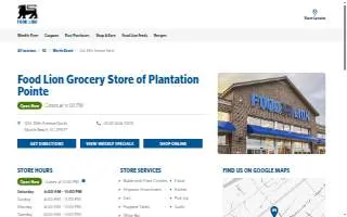 Food Lion of Myrtle Beach website