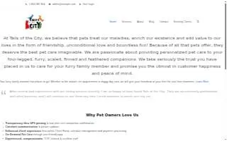 Tails of the City Pet Care - Maryland website