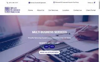 Multi Business Services of Shirley website