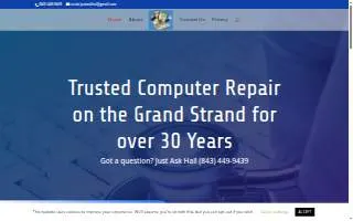 Just Ask Hal Computer Repair of Myrtle Beach website