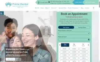 Prime Dental of Cedar Park website