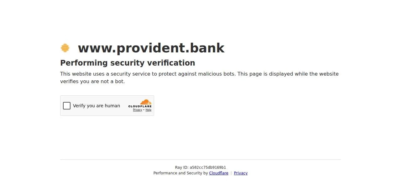 Provident Federal Credit Union website