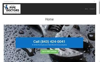 Pipe Doctors website