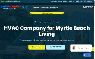 First Choice Heating & Air of Myrtle Beach website