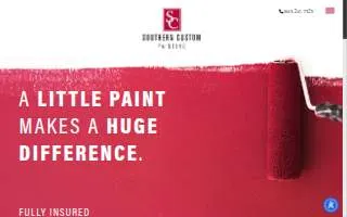 Southern Custom Painting MB website