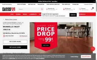 Floor & Decor of Murrells Inlet website