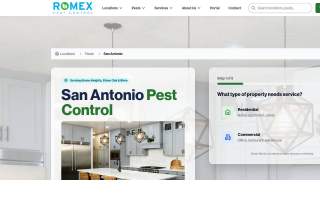 Romex Pest & Termite Control San Antonio website