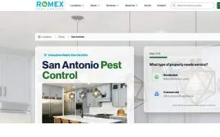 Romex Pest & Termite Control San Antonio website