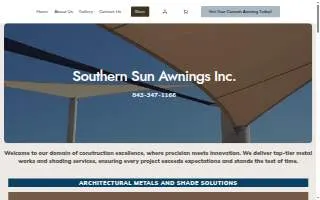 Southern Sun Awnings, Inc. website