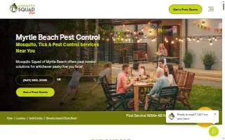 Mosquito Squad of Myrtle Beach website