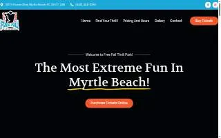Free Fall Thrill Park website