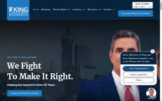 King Law: Criminal Defense & Personal Injury Firm (NY-14 #400) website