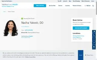 Nadha Yakoob, DO - Internal Medicine - Northeast Medical Group website