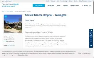 Smilow Cancer Hospital - Torrington website