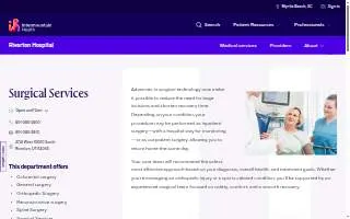 Riverton Hospital Surgical Center website