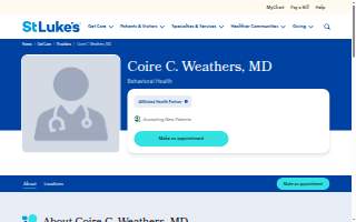 Dr. Coire Weathers, MD,